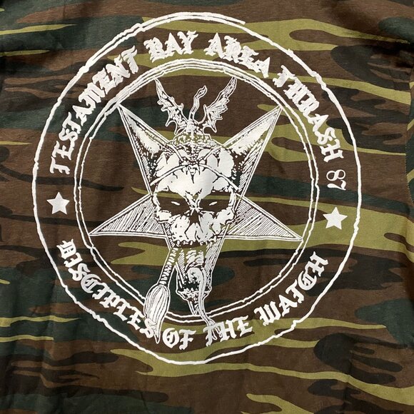 Testament Bay Area Thrash Camo T-Shirt Medium - Picture 5 of 5